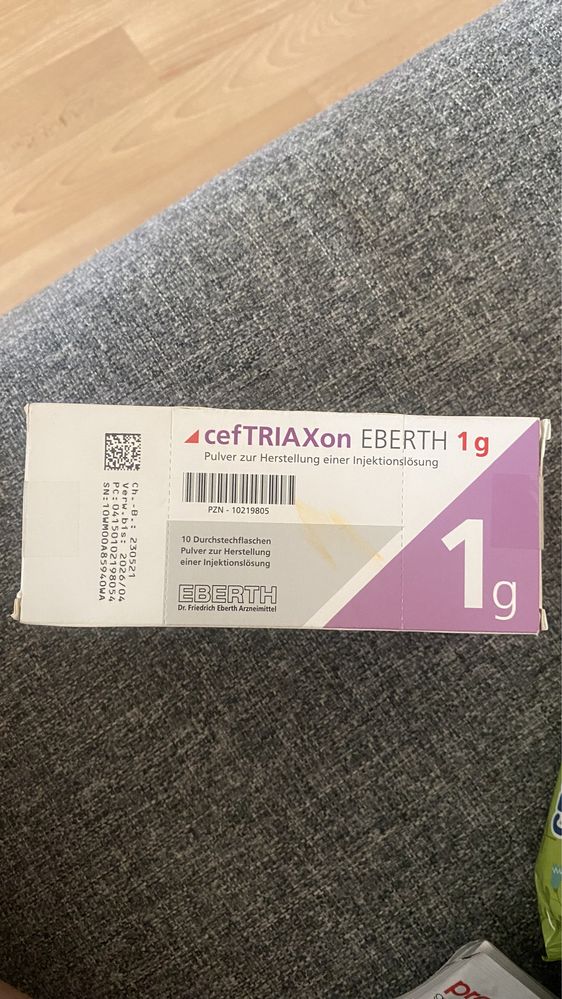 cefTRIAXon EBERTH 1 g 2000грн