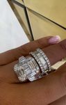 Obrączka z diamentami Infinity bagiety 5.00 CT VVS