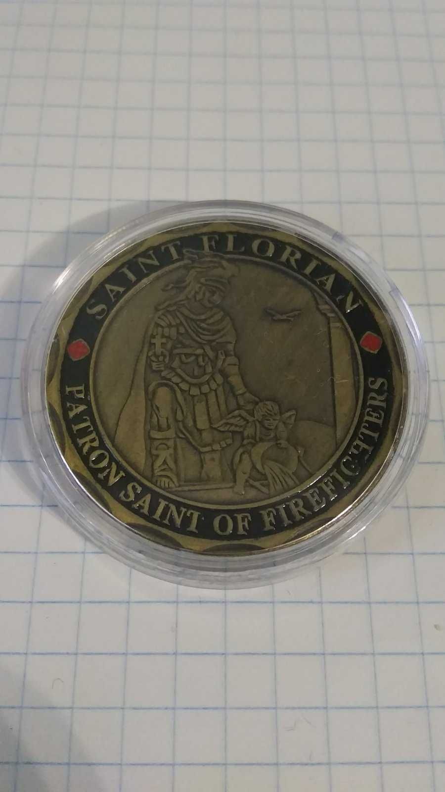 Пам’ятна монета пожежної служби США. Атланта 1882. Пожежний порятунок.