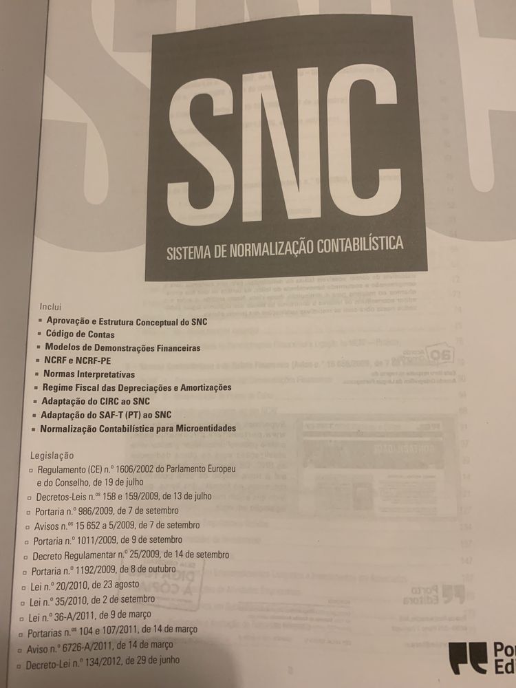 SNC - Sistema de normalização contabilística