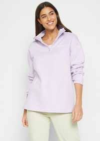 AG255 bluza fioletowa modna napisy r.48/50