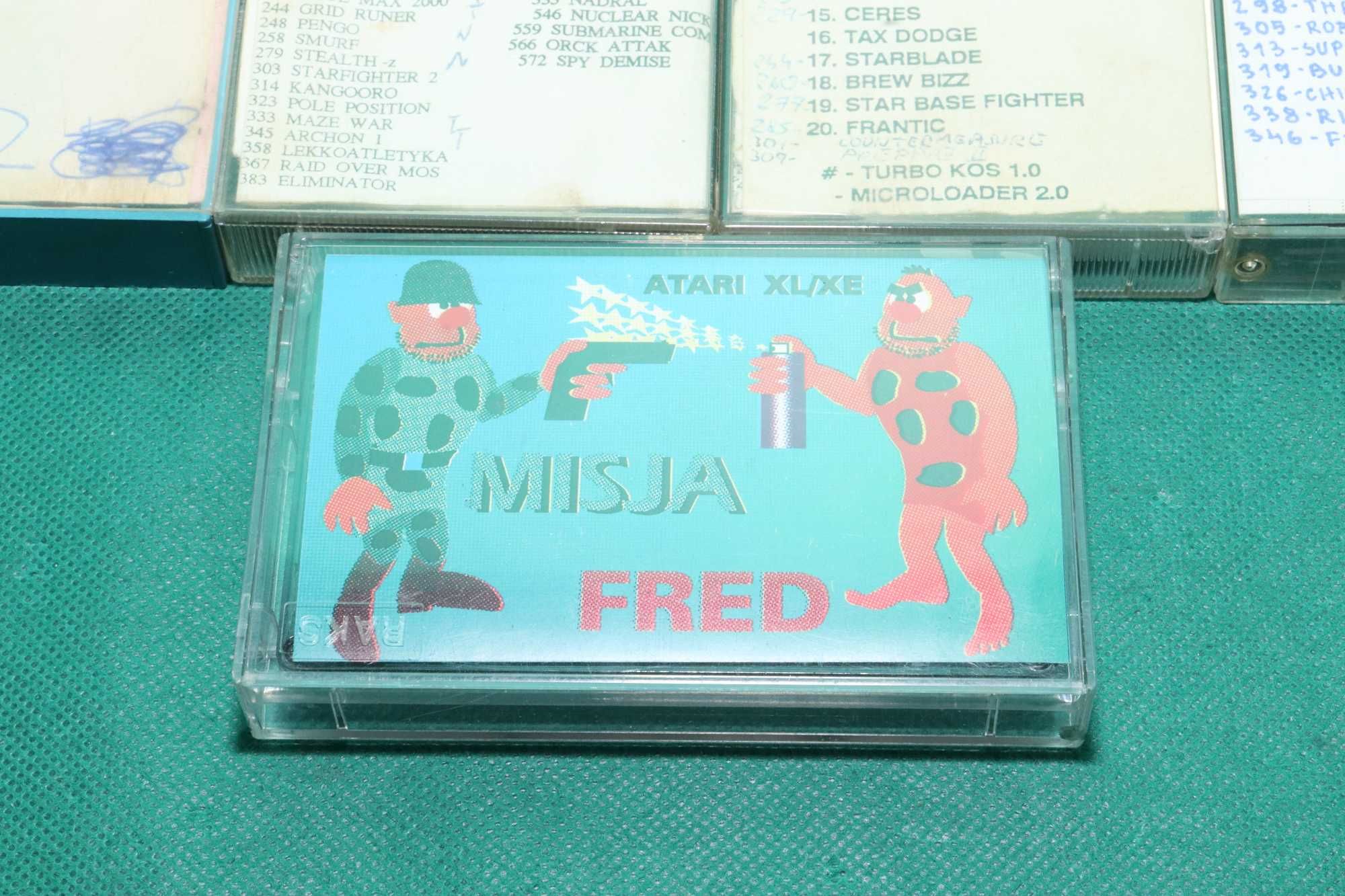 Atari zestaw gier i programów na kasetach Misja Fred