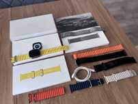 Zegarek smart Apple Watch Ultra 49mm Titanium Yellow A2684 + gratisy