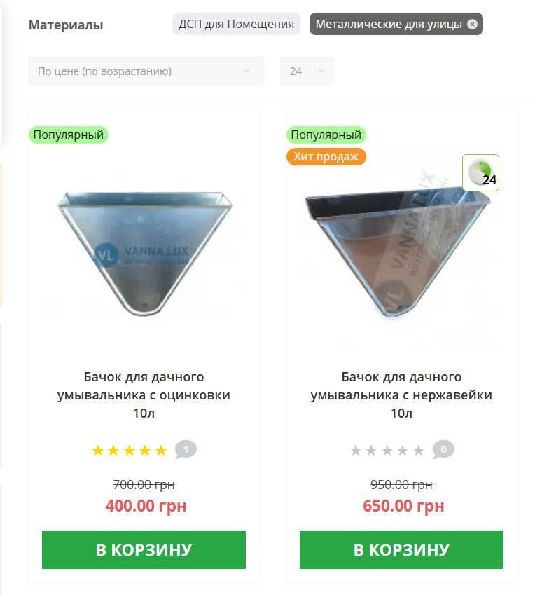 Умывальник дачный Мойдодыр из оцинковки