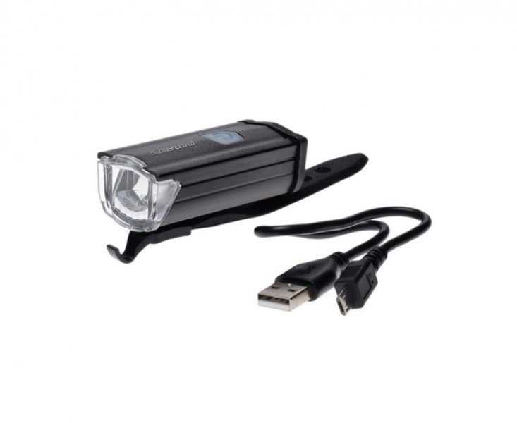 LAMPA Rowerowa Przód Alu 3 Watt USB 200 LM