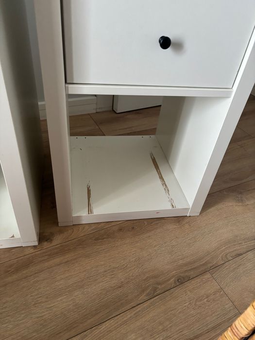 Szafki kallax z koszami i szufladkami Ikea 2 sztuki