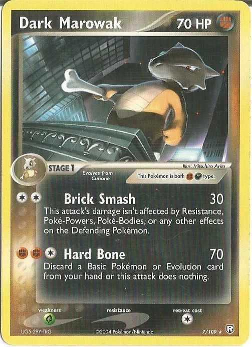 Karta POKEMON Dark Marowak (TRR 7) Stan EXCELLENT Non-Holo Team Rocket