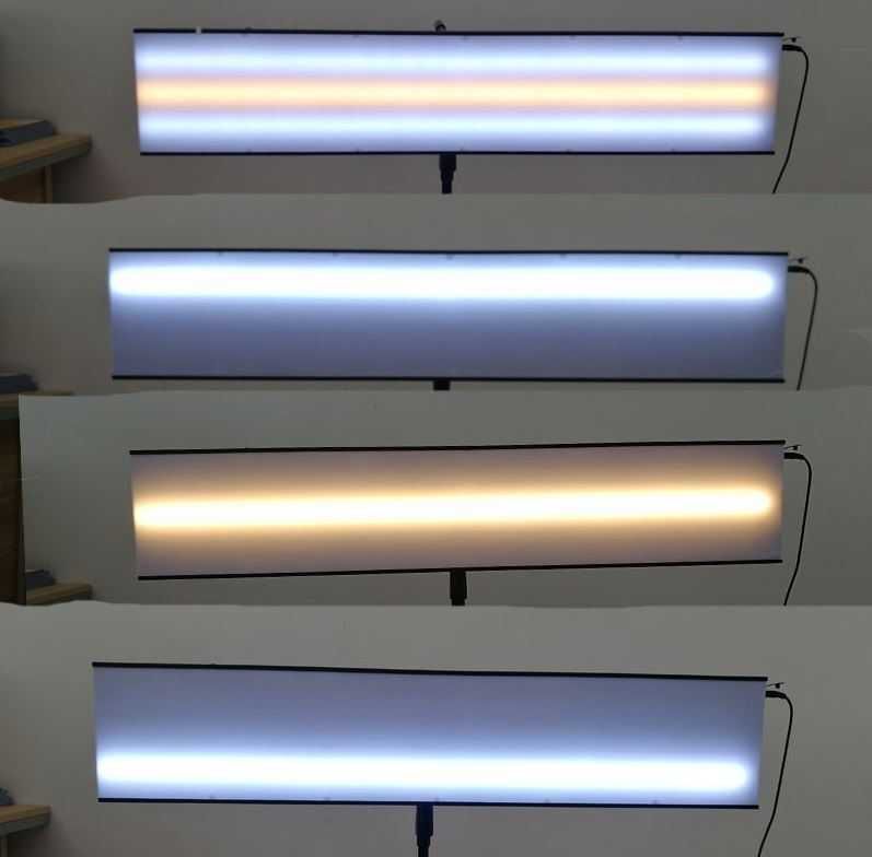 Lampa PDR Cieniowa Zimne Ciepłe LED Duża Grad Tablica Statyw Dołki