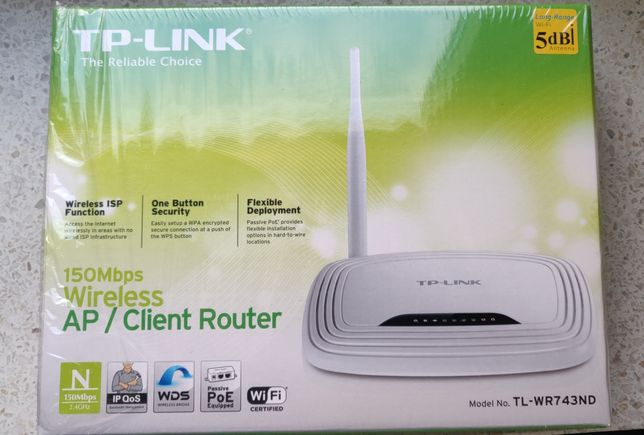 Wzmacniacz WiFi Router /AP Client /Bridge  150 Mb/s, Extra Range, PoE