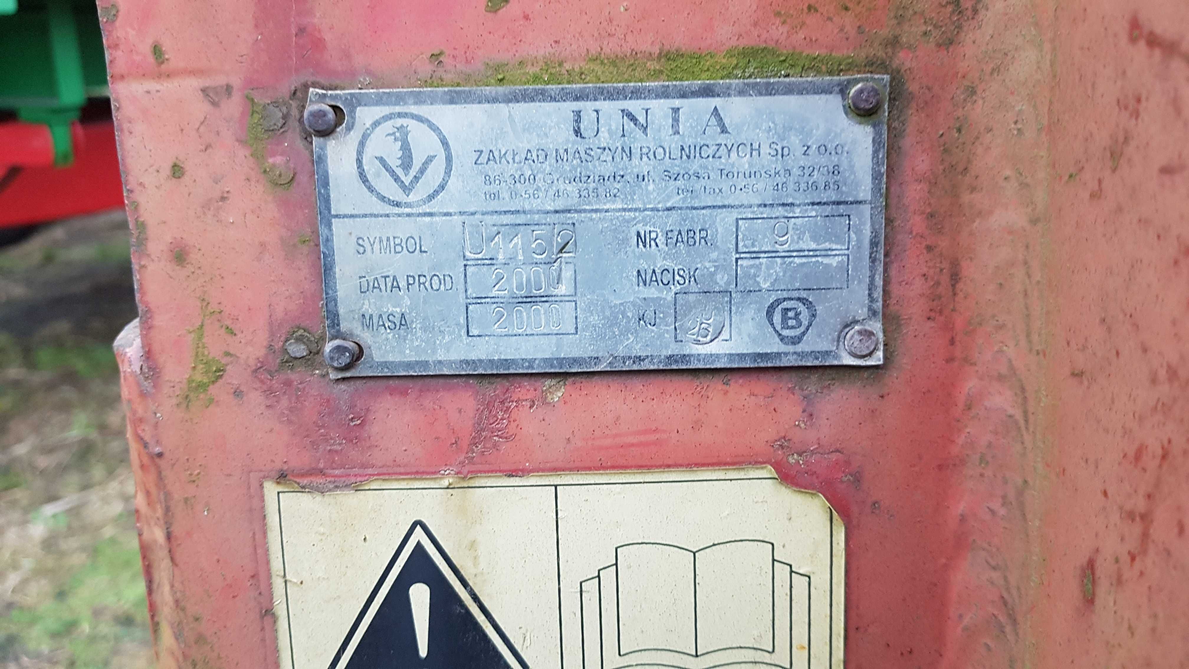 Pług obrotowy 4 skibowy  UNIA IBIS sprężyna, transport