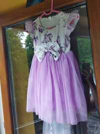 Sukienka liljowa
