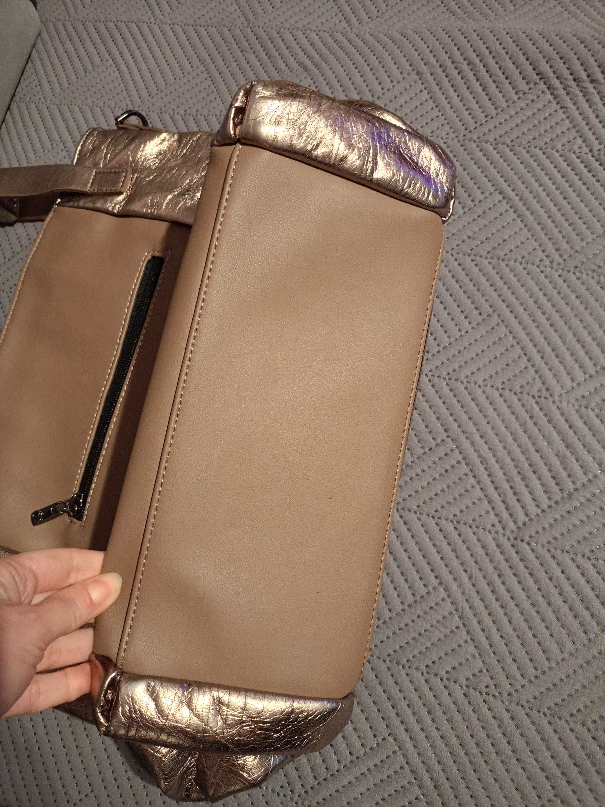torba NOBO torebka złota monnari jak nowa shopper