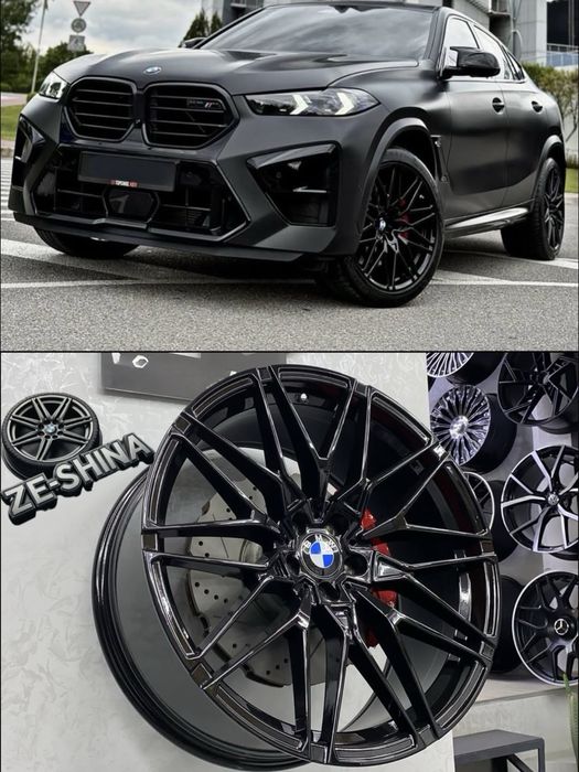 Диски R22 5x112 стиль 818M Black для BMW X5 X6 X7  G05 G06 G07