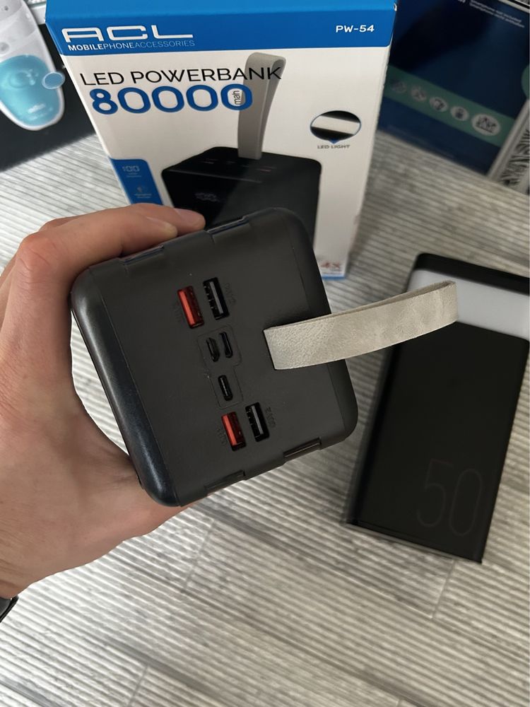 Power bank 80000 Влагостойкий! Усиленный корпус! Мощный Li-ion АКБ