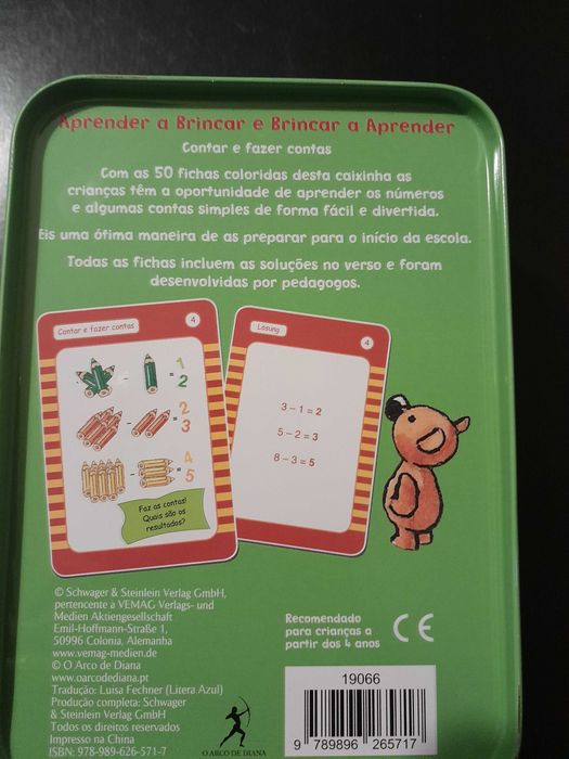 Jogo Matemática, 4 ou + anos