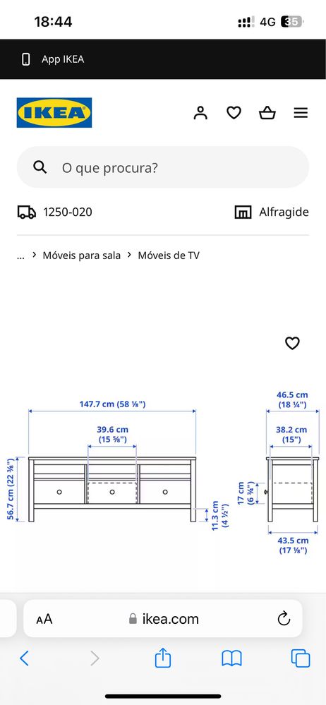 Movel TV HEMNES Ikeas