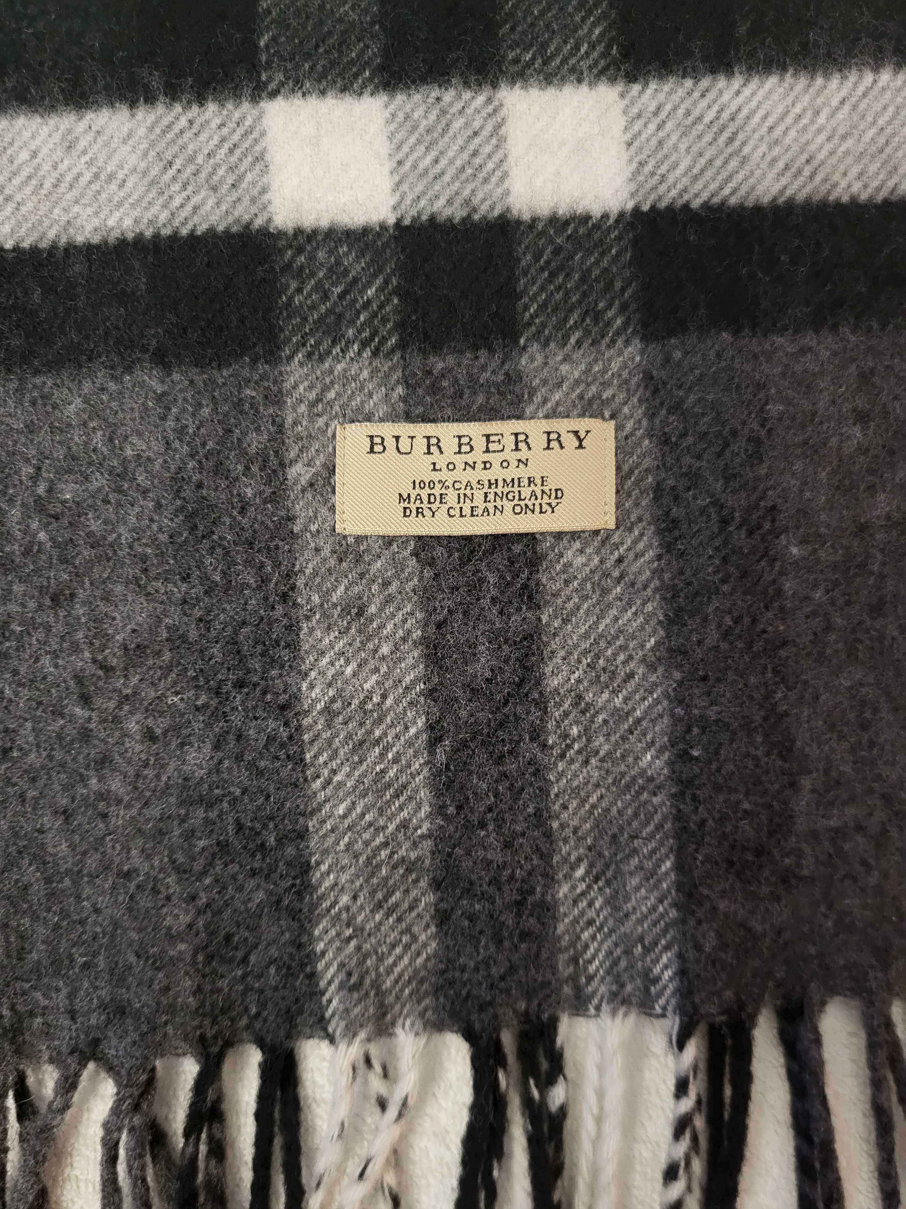 Burberry sliczny szalik oryginalny 100% cashmere idealny