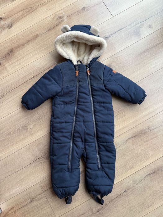 Kombinezon zimowy ocieplany z kapturem