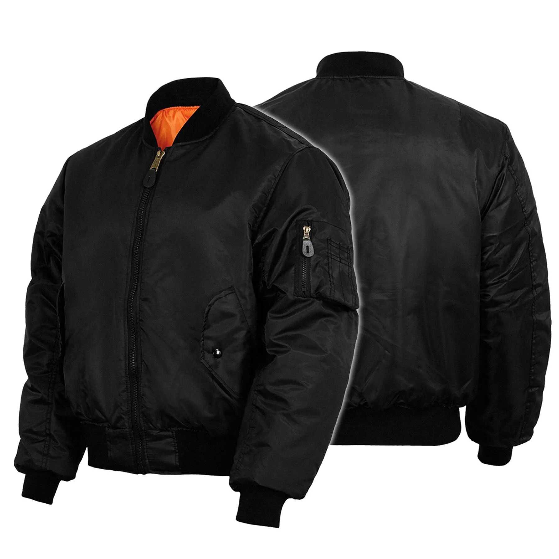 Двосторонній куртка-бомбер Mil-Tec MA1 Style Black 10403002