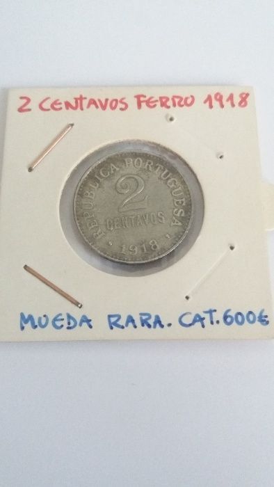 Moeda 2 Centavos 1918 em Ferro - RARA