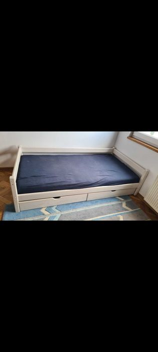 Łóżko sosnowe z szufladami 90x180