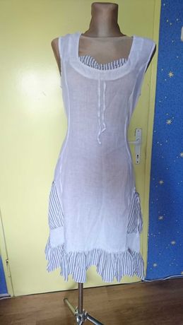 sukienka biała rozmiar m/l/xl