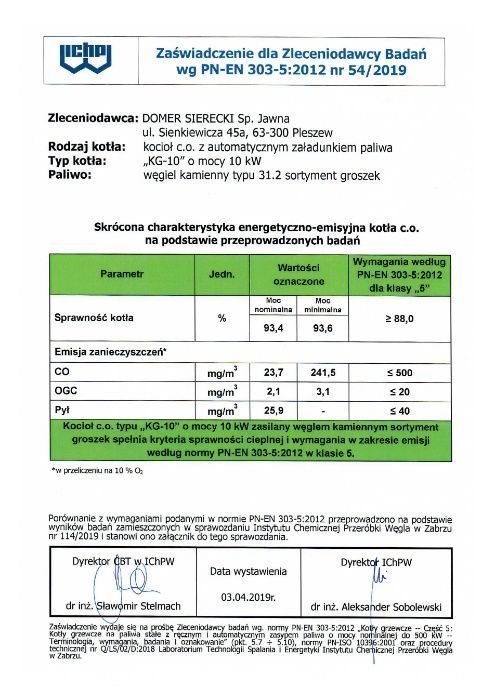 Piec V klasy 10KW z podajnikiem kocioł ekogroszek V klasa Eco-design