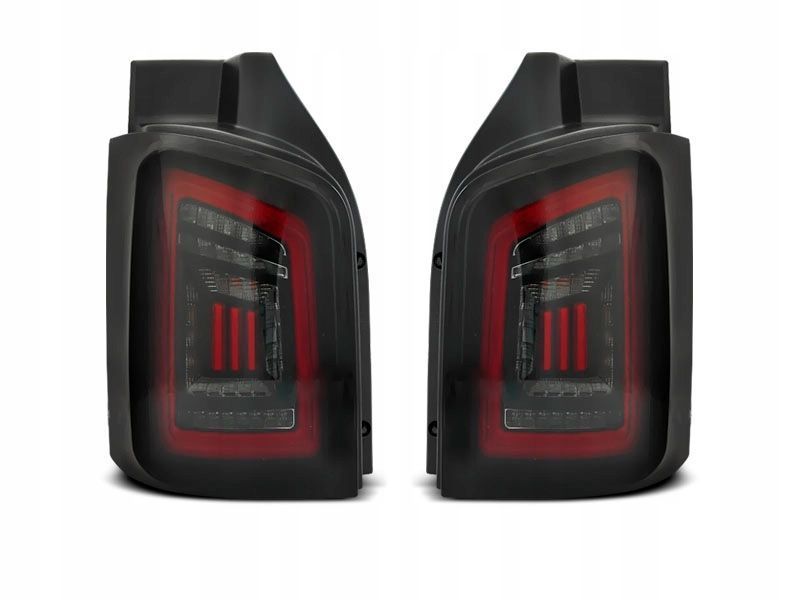 lampy diodowe vw t5 2003-15 smoke black red led bar