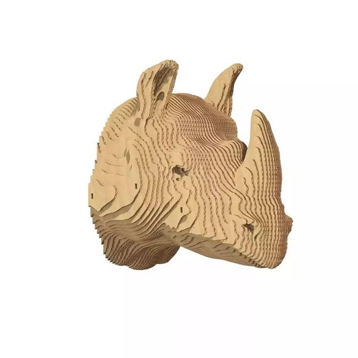 Puzzle ścienne 3D kartonowe - Nosorożec. Cartonic