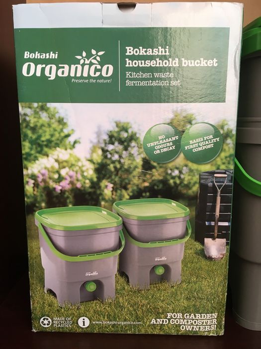 Bokashi organko organico - pełen zestaw - 2 wiadra - zero waste - używ