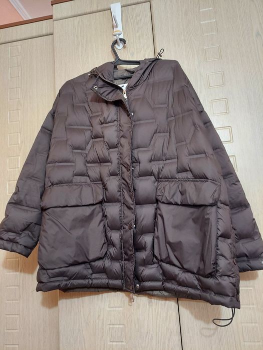 Пуховик, натуральний пух. Оверсайз