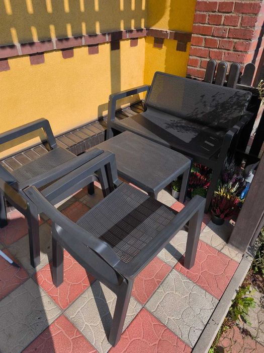 Zestaw wypoczynkowy do ogrodu, na balkon, na taras