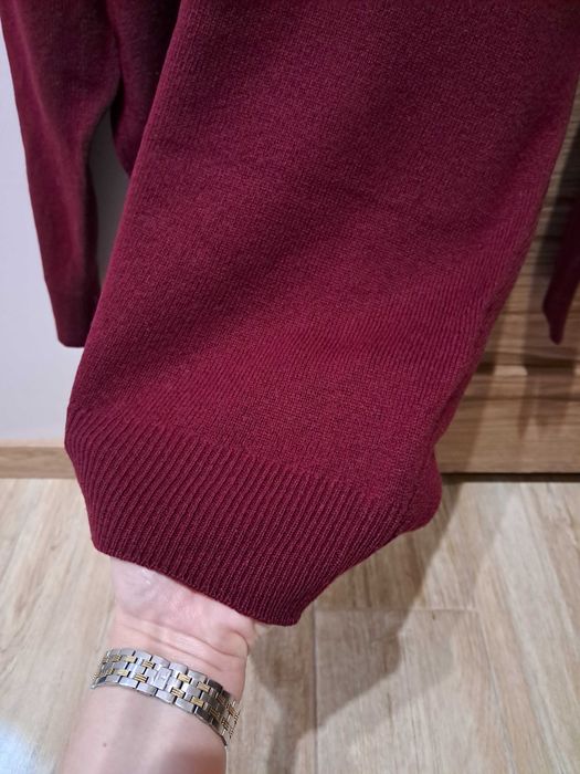 Sweter męski wełniany 100% wełna jagnięca, do golfa r. XL/XXL