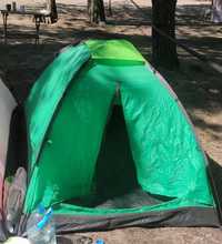 Палатка намет москитная сетка туризм поход двухспальная летняя зеленая