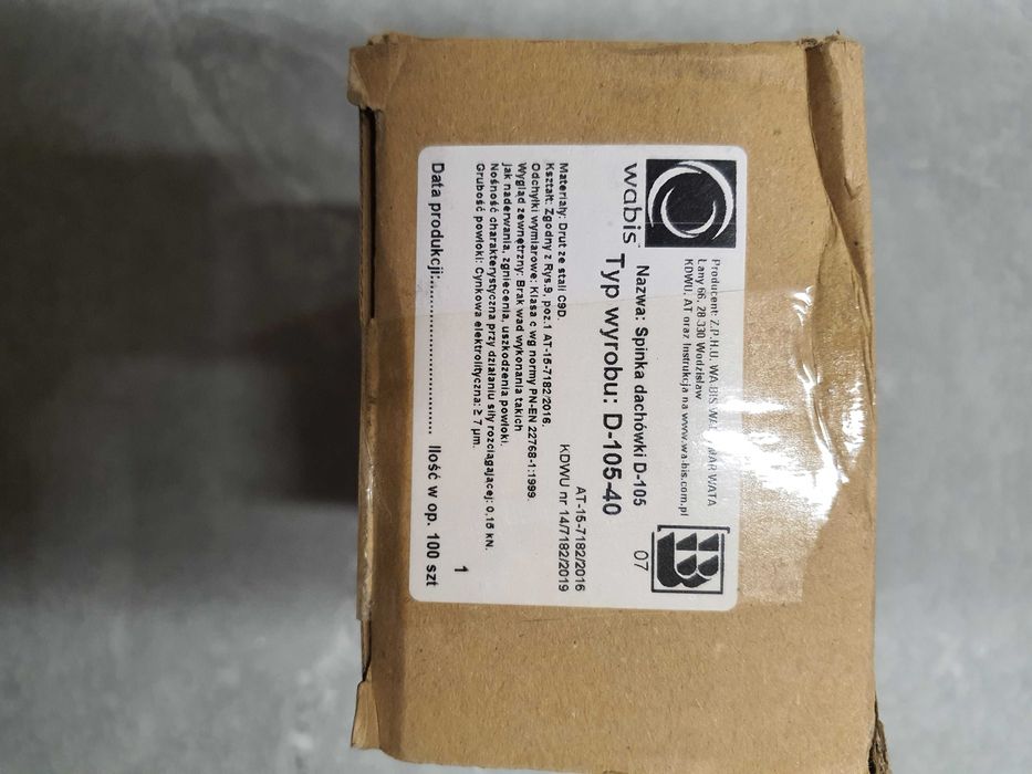 Spinka dachowa D-105-40