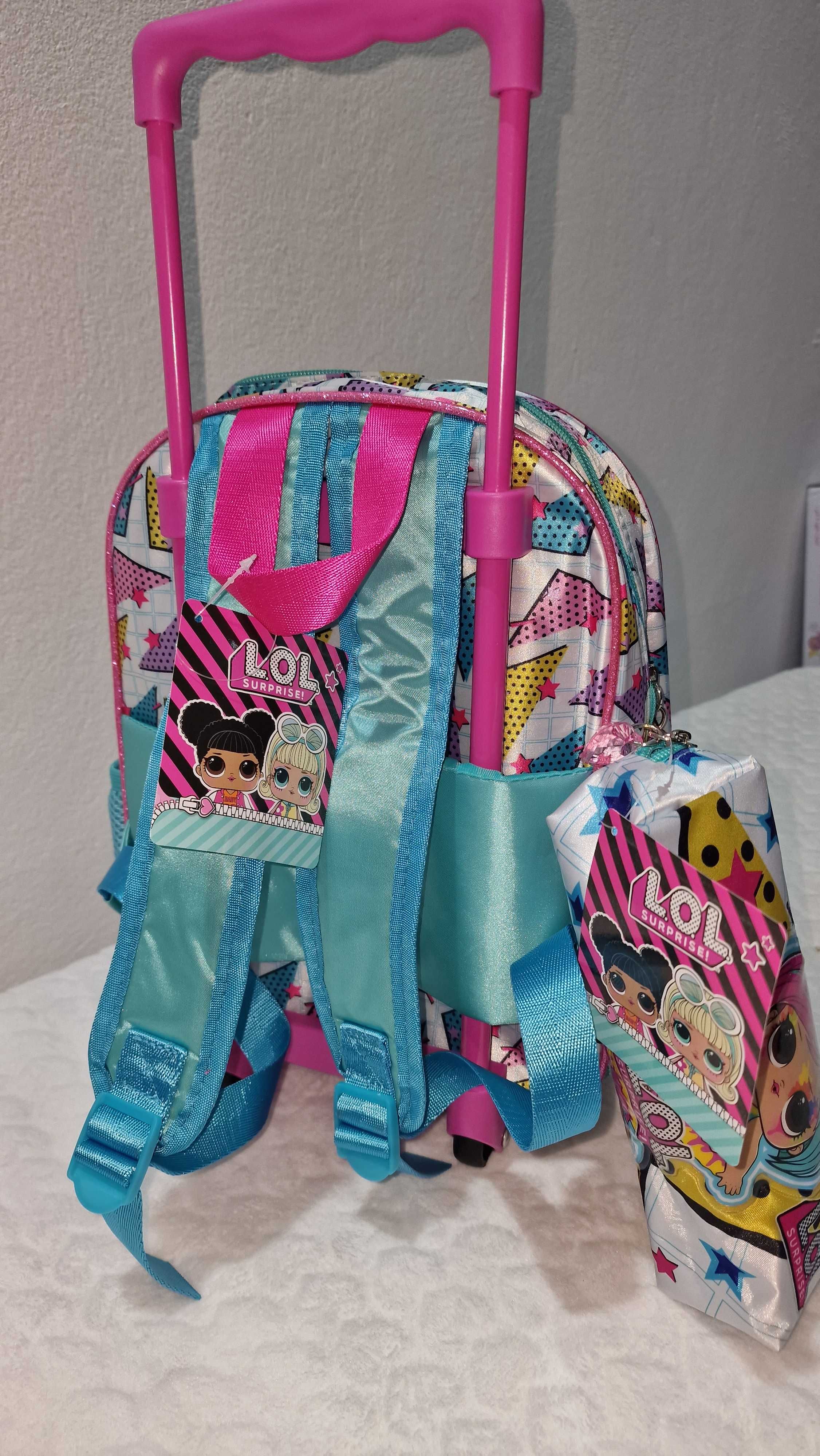 Troley mochila escolar/viagem 31 cm Lol 3D