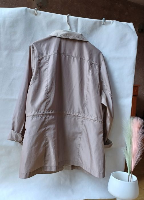 Monnari płaszcz płaszczyk kurtka przeciwdeszczowy 46 L XL XXL beżowy
