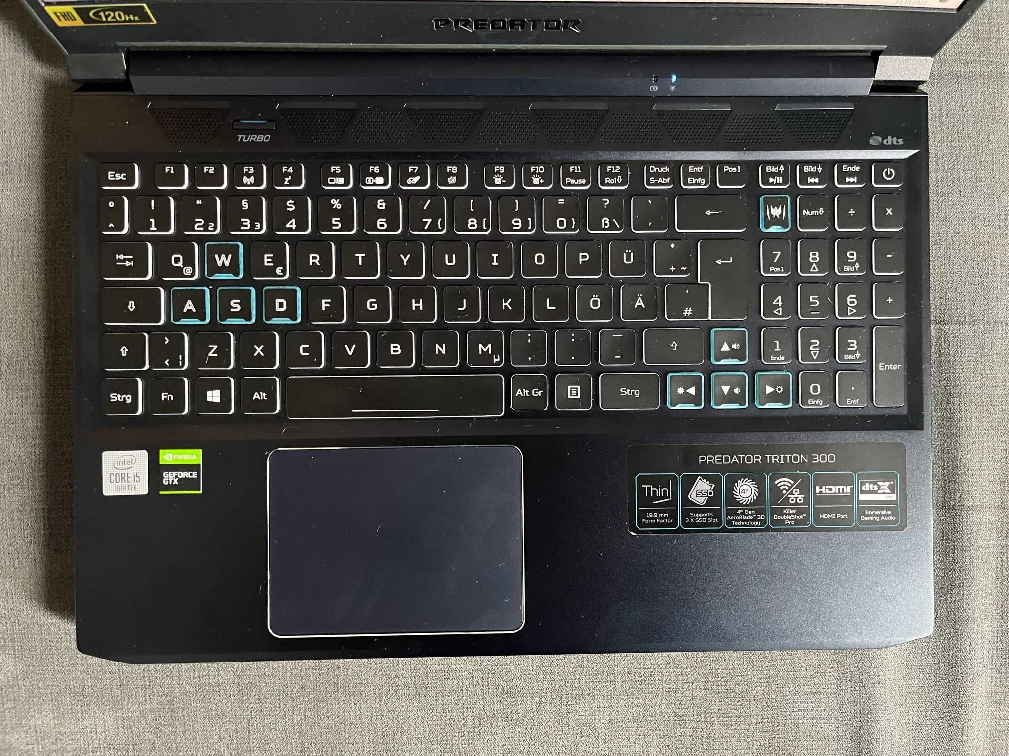 Laptop Acer Predator Triton 300 32 GB RAM