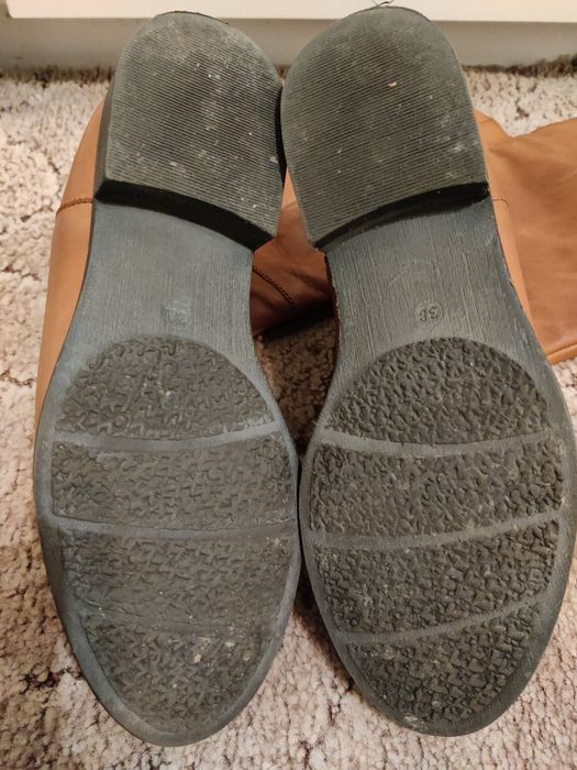 Kozaki damskie skóra naturalna 38