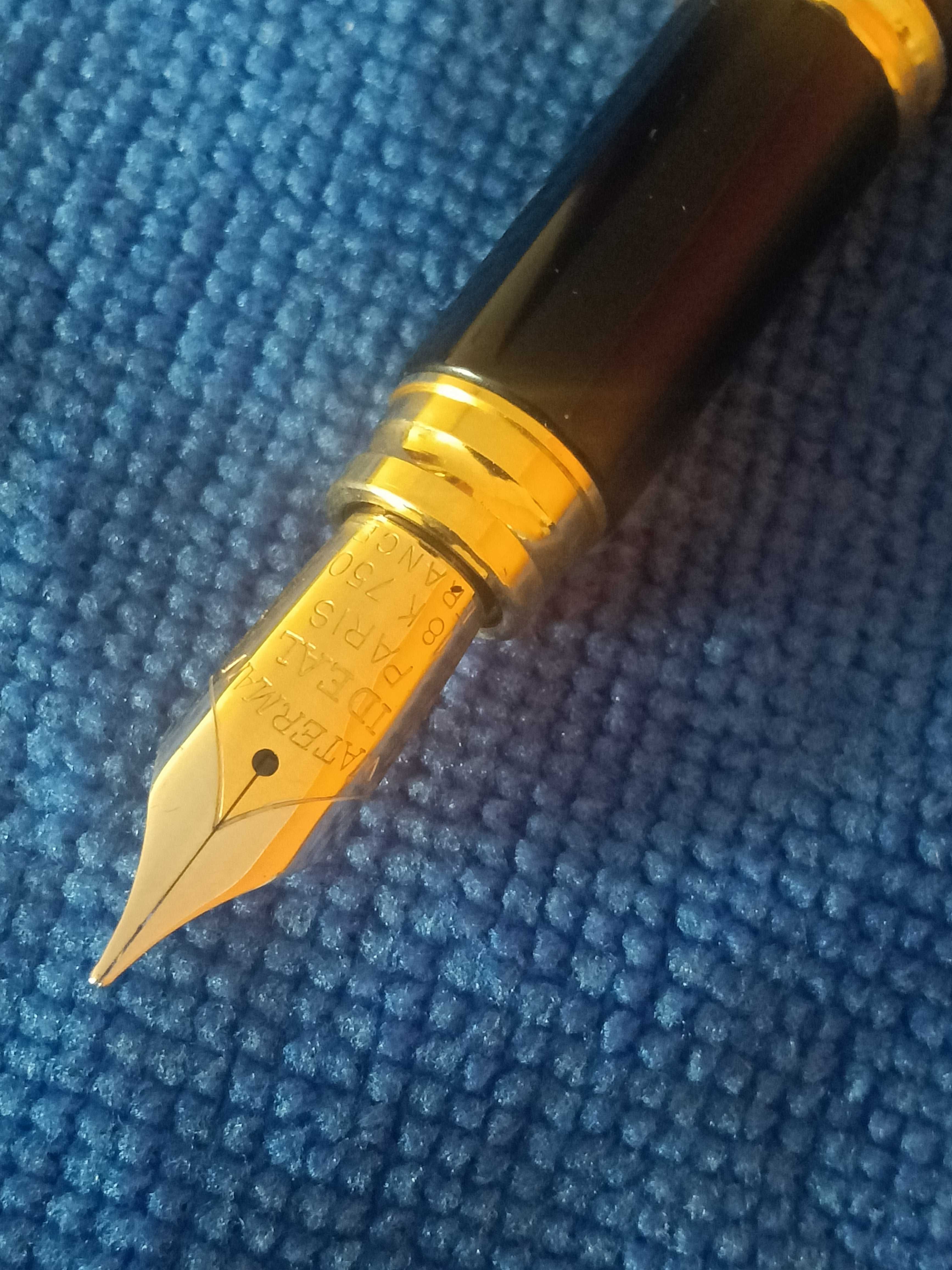 Caneta Waterman Le Man 200 Rhapsody Azul aparo em ouro