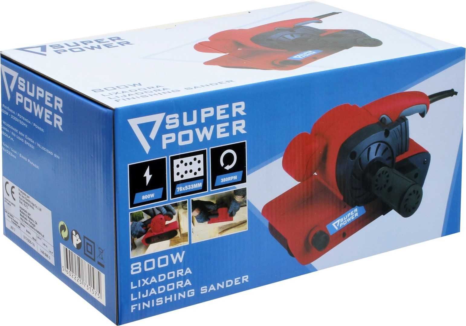 Lixadora de Rolo 800W com Saco de Poeiras — 39€