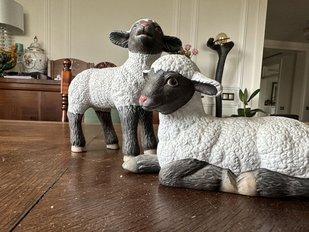 Figurka owca owce figurki para dekoracja 1036
