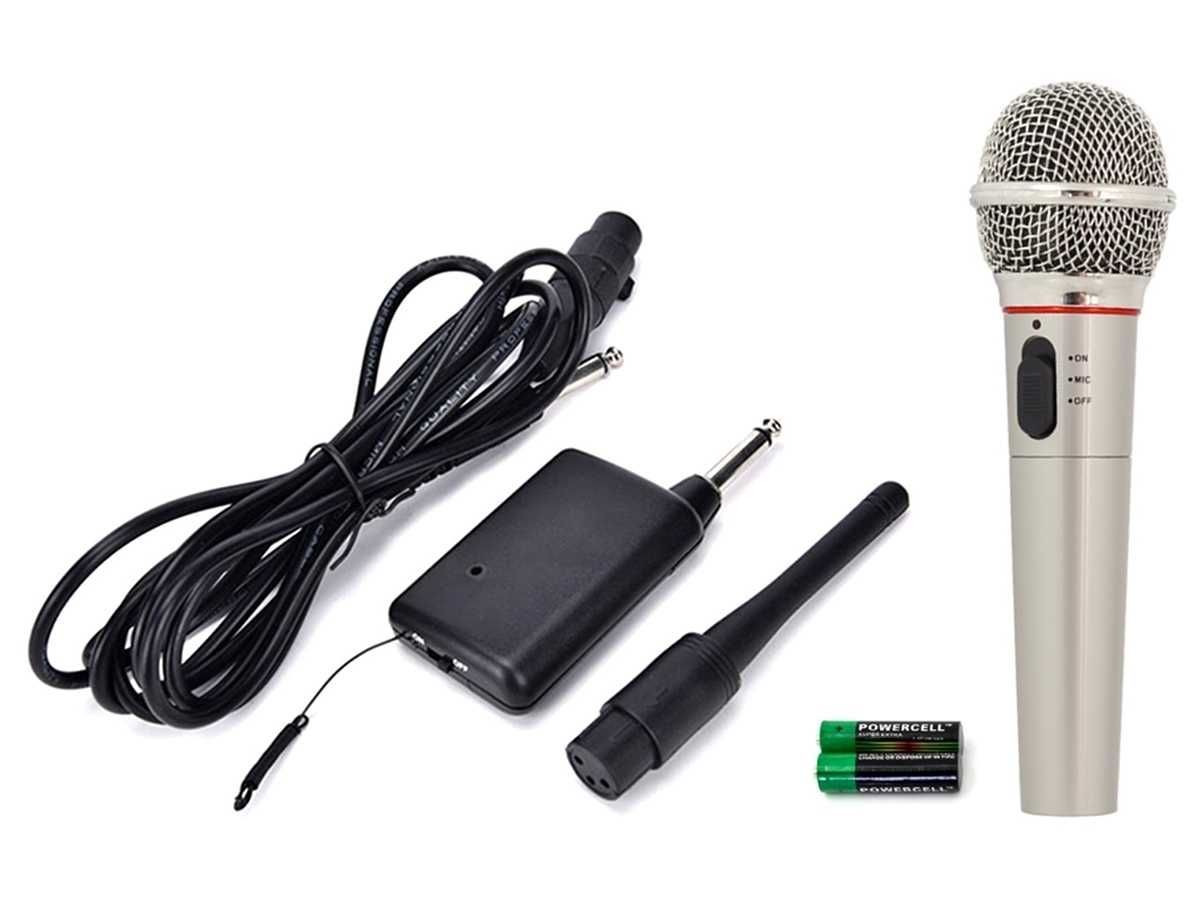 Mikrofon bezprzewodowy i przewodowy karaoke