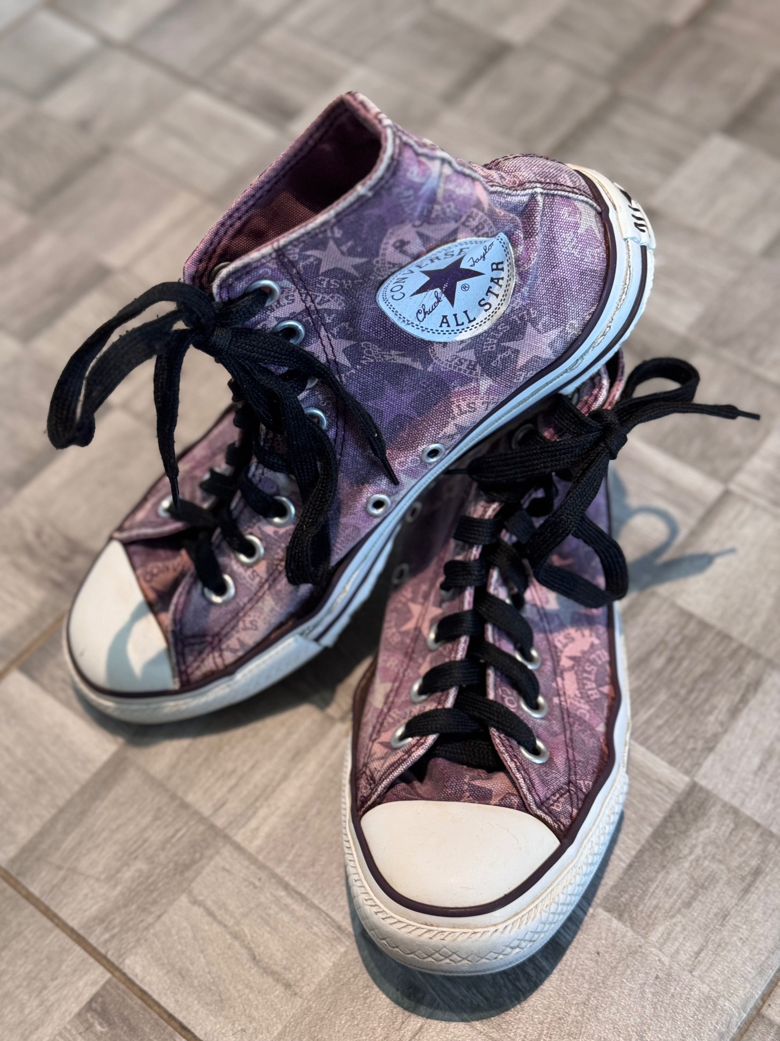 Trampki wysokie CONVERSE 39,5 25cm Chuck Taylor All Star fioletowe