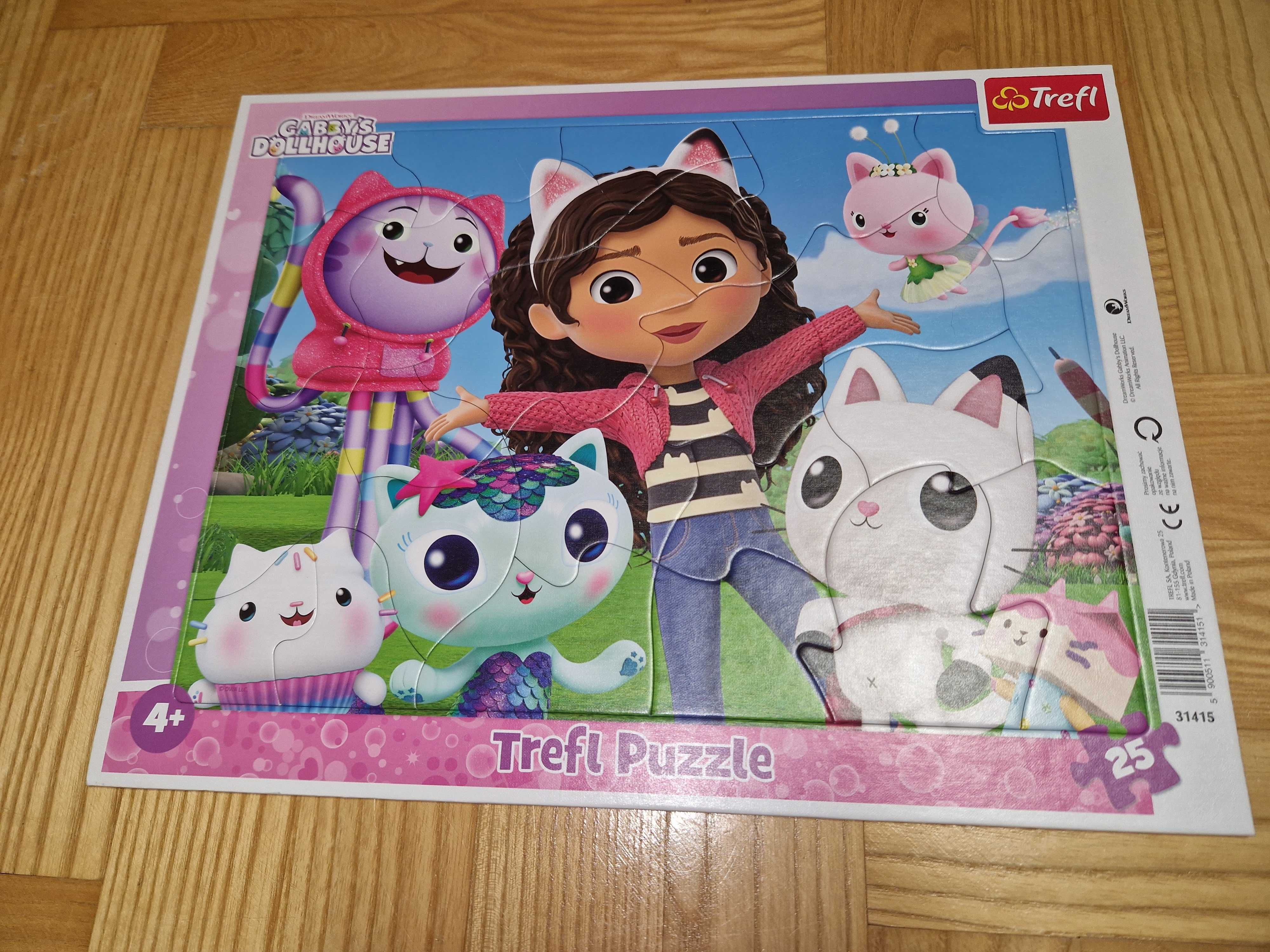 Trefl Puzzle ramkowe Koci Domek Gabi 25 elementów