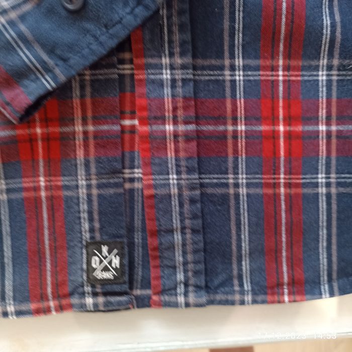 Koszula casuslowa w kratę Oklahoma Jeans rozmiar S