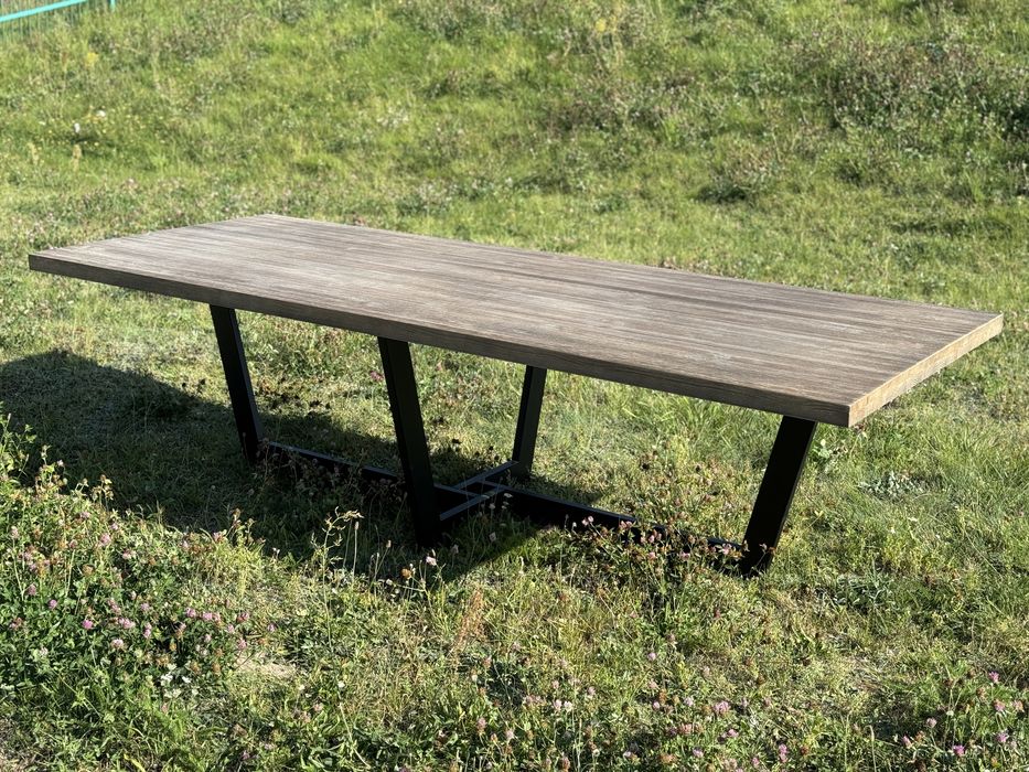 Stół sosnowy Loft 220x100 noga metalowa