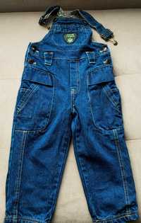 Spodnie jeansowe chłopięce ocieplane r.92