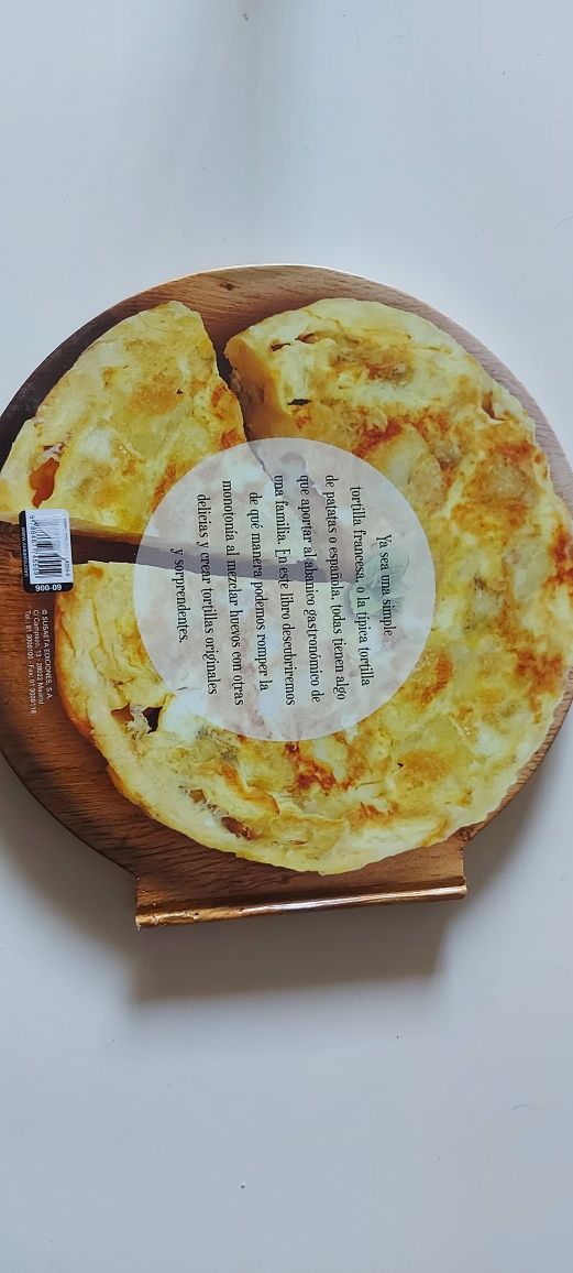 Livro espanhol sobre tortilhas
