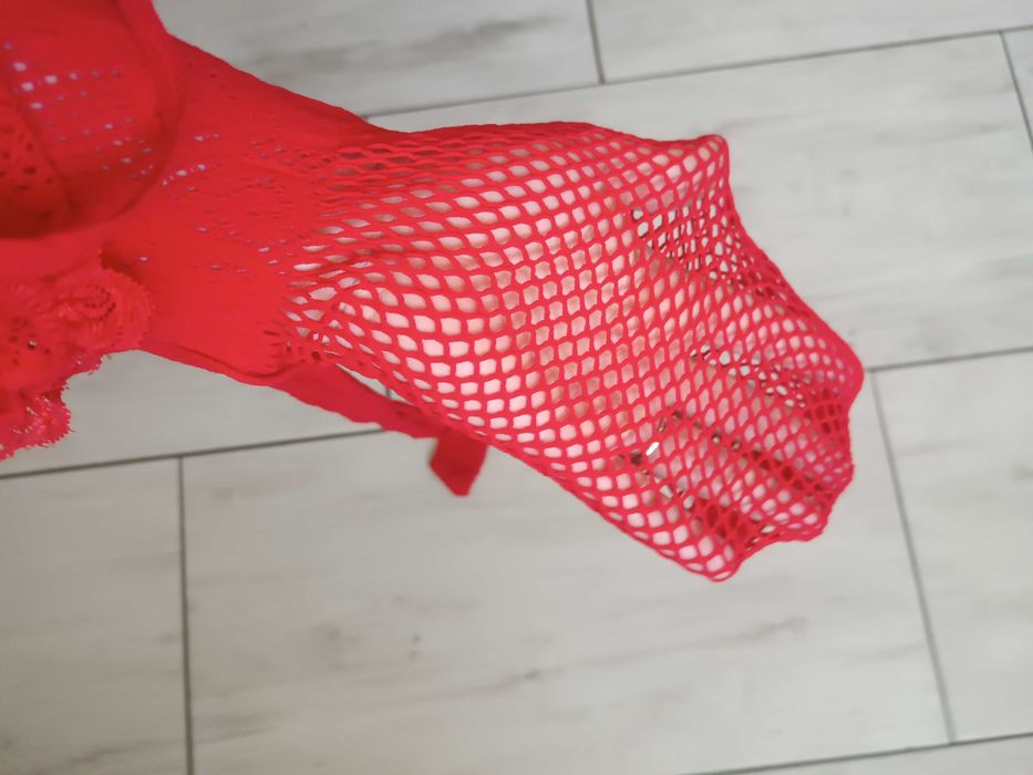 Bodystocking czerwony